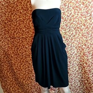 SEXY Black Sleeveless Runch Dress
